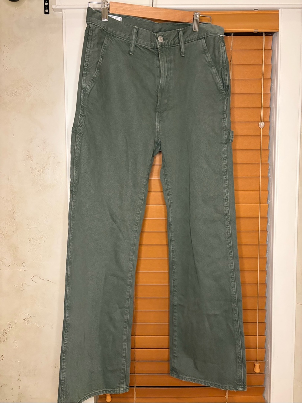GAP '90s Loose Carpenter Jeans in Olive Green